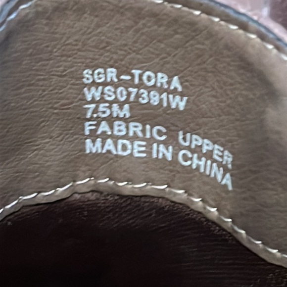 Sugar Ankle Boots in Taupe with Animal Skin Print Straps Size 7.5 - Picture 6 of 9